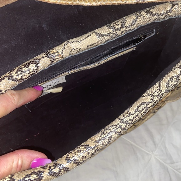 RARE Gorgeous vintage Lee Sands genuine Python shoulder bag unique - Picture 12 of 13